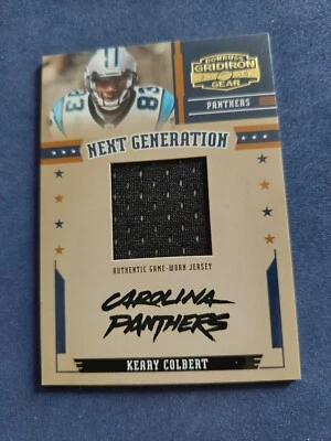 Keary Colbert 2005 Donruss Gridiron Gear Next Generation Jersey 034/150 Panthers - Image 1 of 3