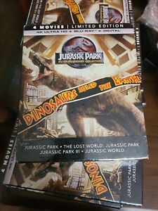 Jurassic Park 4K ULTRA HD + BLU-RAY + Digital Limited Ed 25th Anniversary 4 movi