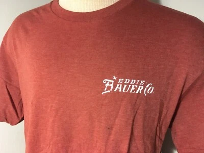 NWT MEN’s Large T-Shirt Vintage EDDIE BAUER Seattle TACKLE Bait Shop BOATING