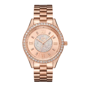 $335 BW Mondrian Rose Gold Diamond Dial 18k Rose Gold Plated Stainless J6303C - Picture 1 of 6