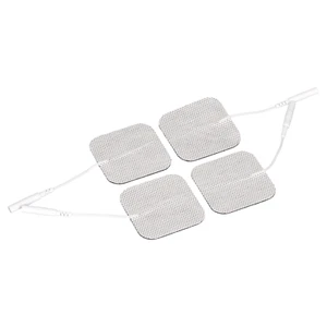 20 EMS Electrode Pads - 2x2 Inch White Cloth (5 Packs of 4) - Picture 1 of 12
