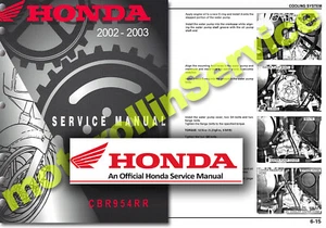 Honda CBR954RR FIREBLADE Workshop Manual 2002 2003 Service Shop CBR 954 900 RR - Picture 1 of 1