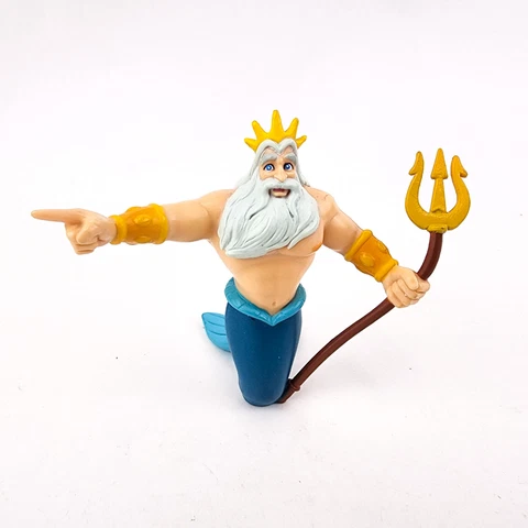 Vintage Mattel Disney Little Mermaid King Triton PVC Figure Cake Topper Cover