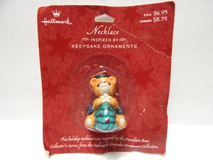 Hallmark Necklace Porcelain Bear Inspired by Keepsake Ornaments - Picture 1 of 2