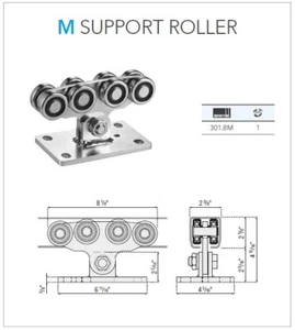 BENINCA HI-MOTIONS CANTILEVER SLIDING GATES SUPPORT ROLLER MEDIUM SERIES(301.8M) - Picture 1 of 2