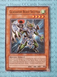 GLAS-EN024 Gladiator Beast Secutor Yu-Gi-Oh Card 1st Edition - Picture 1 of 4