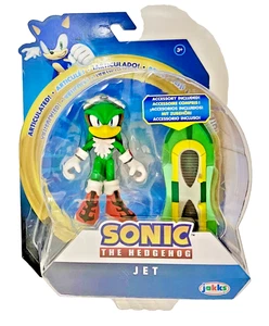 JET Sonic The Hedgehog Jakks Pacific 4" Action Figure with Type-J Board - Picture 1 of 1