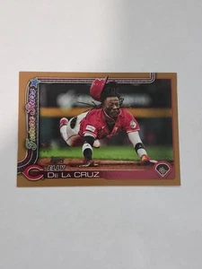 2025 Topps Serie 1 - Future Stars Elly De La Cruz #150 Oro /2025 - Foto 1 di 22