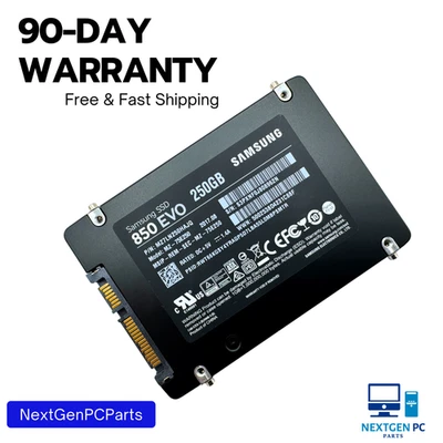 Samsung 850 EVO 250GB 2.5" SATA III SSD Solid State Drive MZ-75E250 - Image 1 of 4