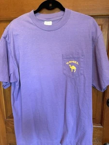 Vintage Camel XL T-Shirt Genuine Taste 1995 Single Stitch, Light Purple. - Bild 1 von 8