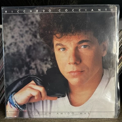 RICCARDO COCCIANTE - POR UN AMIGO MAS - 1991 MEXICAN LP INNER SLEEVE, LATIN POP - Image 1 of 4