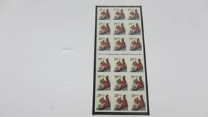 USPS 1993 Red Squirrel Booklet Pane of Eighteen 29c Stamps. Scott # 2489a. - Picture 1 of 1