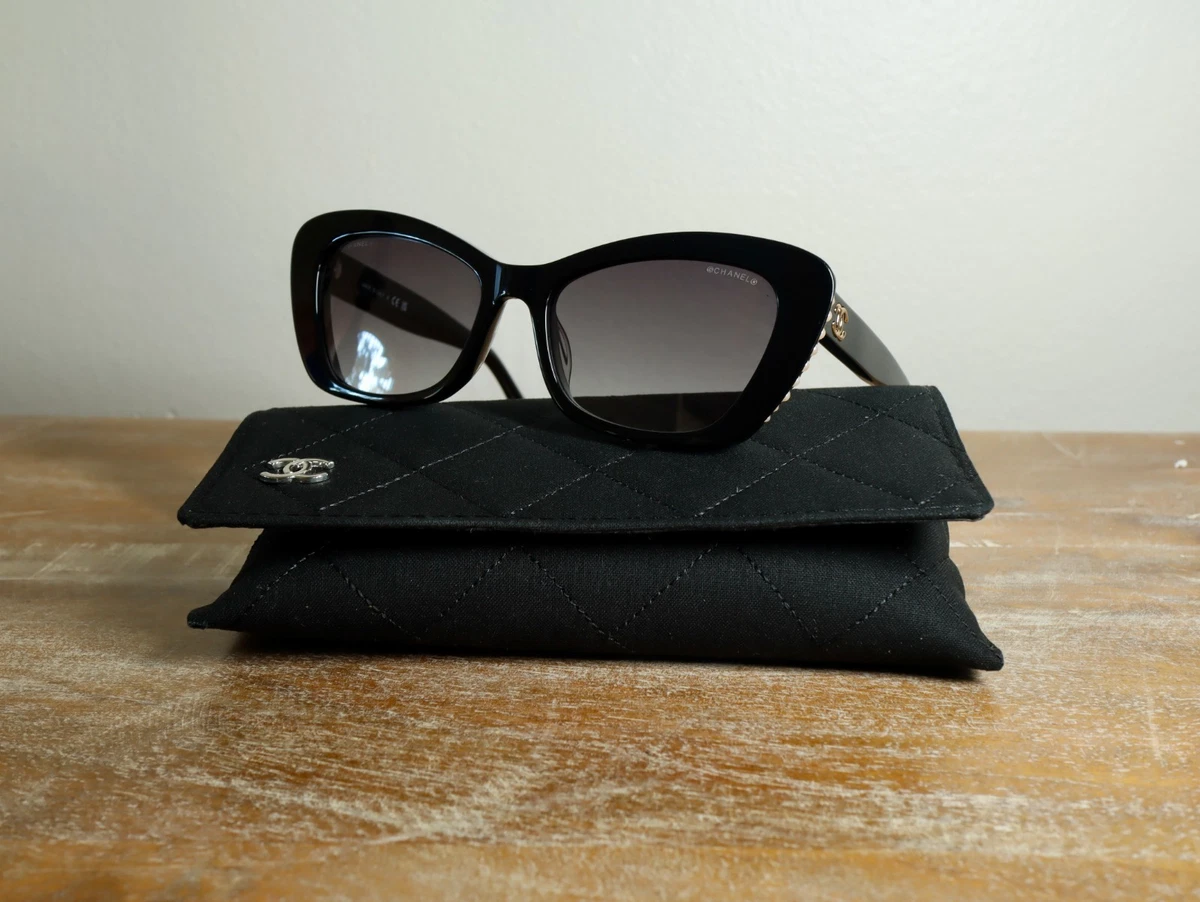 CHANEL Black Cat Eye Sunglasses for Women for sale | eBay