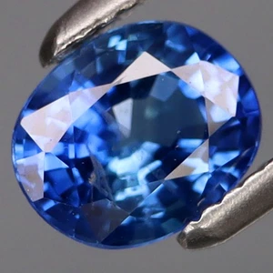 0,76 quilates color deslumbrante azul aciano zafiro térmico normal Ceilán buen brillo - Imagen 1 de 4