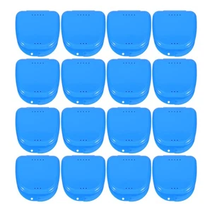 Caja retenedor de dentadura de viaje de 12 piezas estuche a prueba de fugas con orificios para viajes diarios - Imagen 1 de 20