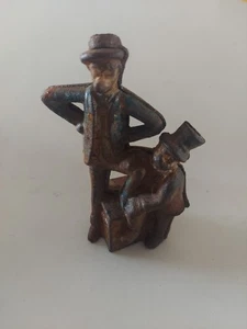 Antique A.C. Williams Mutt & Jeff Cast Iron Still Bank.  Circa 1912-1931 - Picture 1 of 11