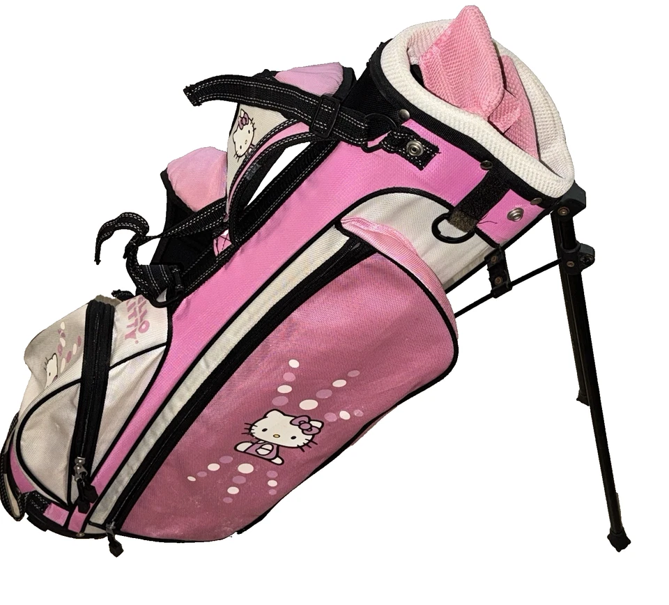 Hello Kitty Youth Golf Club Stand Bag Only. - Image 1 of 4