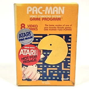 PAC MAN ATARI 2600 SEALED BOX NOT FOR RESALE ORANGE BOX CONSOLE EXCLUSIVE RARE - Picture 1 of 13