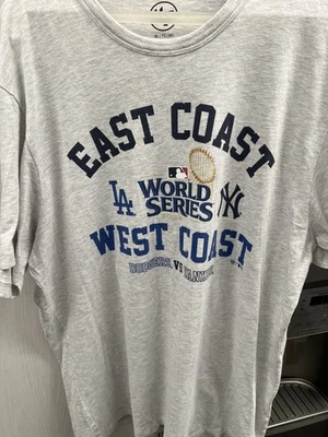 Los Angeles Dodgers vs. New York Yankees '47 2024 World Series XL T-Shirt  - Image 1 of 3