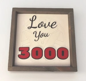Custom Avengers Love You 3000 Print Marvel MCU Home Decor Wall Art Iron Man - Picture 1 of 2