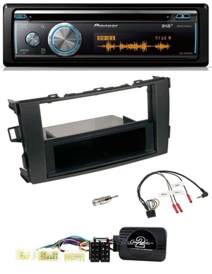 Pioneer Lenkrad DAB USB CD Bluetooth Autoradio für Toyota Auris 2007-2011 schwar - Bild 1 von 4
