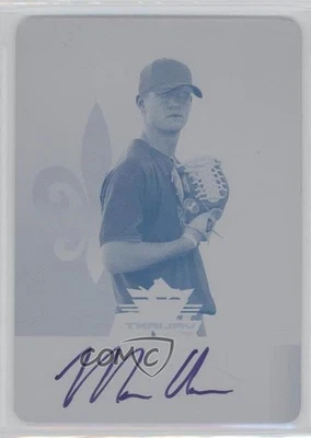 2012 Leaf Valiant Printing Plate Magenta 1/1 Martin Agosta #VA-MA1 Auto 0t3 - Image 1 of 3