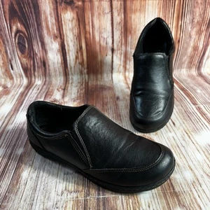 BOC Born Concept Womens Size 7.5 M Black Leather Loafers Slip On Flats Shoes - Picture 1 of 10