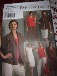 Vogue Pattern V8505 Womens Jacket Dress Top Skirt Pants ZZ LRG XLG XXL Uncut - Picture 1 of 4