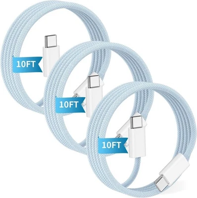 3x Original Carga Rapida USB-C De 100W Cable 10FT Cargador Para iPhone 14 13 12 - Image 1 of 4