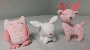 Krippenmobile Plüsch Eule, Hase, Rehkitzschlaufen fehlen - Bild 1 von 5