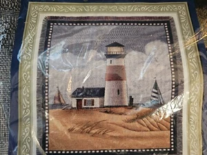 Lighthouse Throw Blanket American Weavers Windy Shores Lighthouse 50”X60” Decor  - Picture 1 of 5