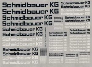 Schmidbauer KGSchwarz, Weiß, ca. 10 x 12 cm DECAL - Picture 1 of 1