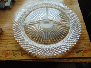 Vintage English Hobnail Divided Plate - Bild 1 von 2