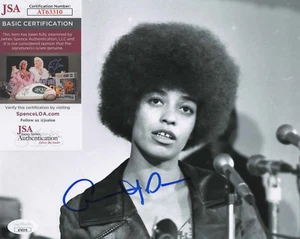 Foto firmada por Angela Davis de 8x10 con certificado de autenticidad JSA #AT63310 - Imagen 1 de 2
