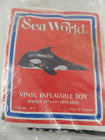 RARE NIP Vintage Sea World Inflatable Toy Orca Killer Whale Vinyl 1980s New