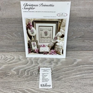 The Victoria Sampler Christmas Poinsettia Sampler with Accessory Pack - Picture 1 of 4