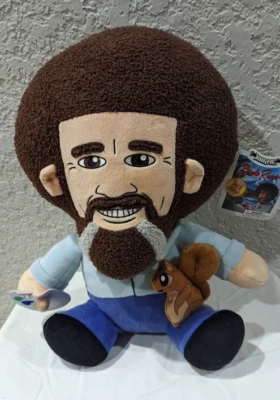 Bob Ross With Peapod the Squirrel Hug Me Plush Toy 16 "Tall NWT - Image 1 of 4