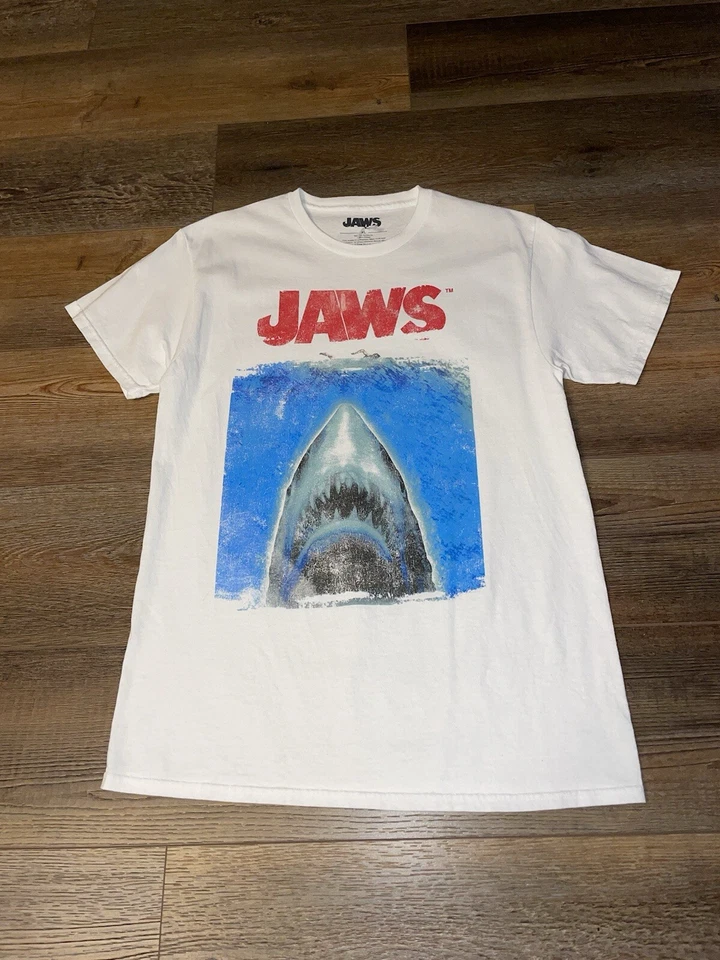 Jaws Movie Promo Tee Vintage Size XL mens “ Fits Mens Medium “ - Image 1 of 1
