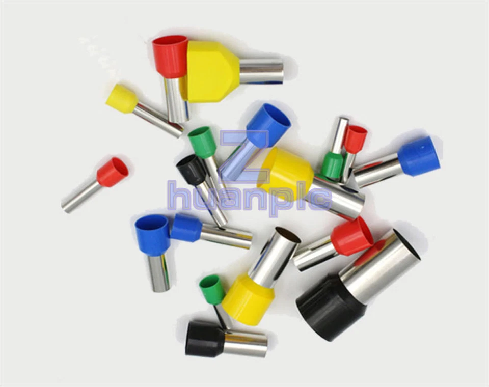 NUEVO 100 PIEZAS Férulas de alambre terminales de extremo de cable aisladas rojas 12 AWG 4,0 mm² E4009 Foto 1 de 1