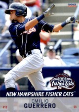 2015 New Hampshire Fisher Cats Choice #10 Emilio Guerrero Dominican Republic DR 