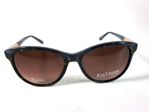 Kay Unger Women's K622 55 mm Blue Sunglasses New - Picture 1 of 7