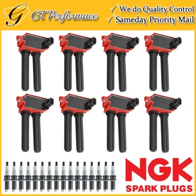 Performance Ignition Coil & NGK Spark Plug 16PCS for 2011-2021 Ram 1500 2500 V8 - Image 1 of 4