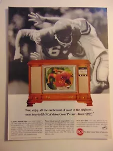 1964 RCA VICTOR CONSOLE A COLORI Televisione pubblicità stampa d'epoca - Foto 1 di 1
