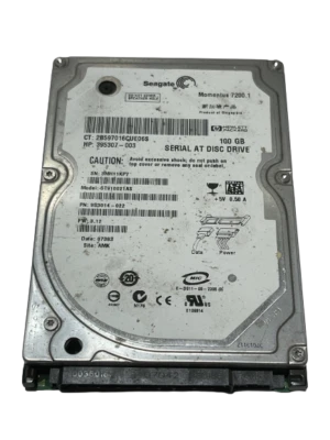 SEAGATE ST910021AS, PN 9S3014-022, 395307-003 HARD DRIVE 100GB SATA 2.5 - Image 1 of 2