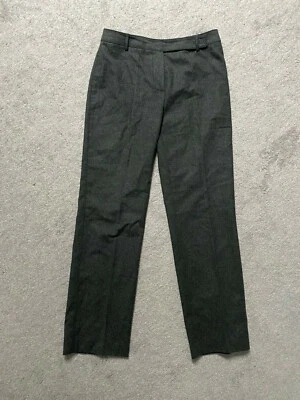 Pantalones de vestir RENA LONG talla 8 (EE. UU.) gris lana costura expuesta carrera recta Foto 1 de 4