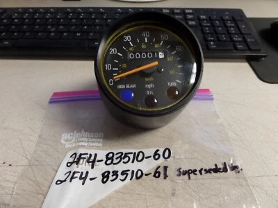 Conjunto de velocímetro Yamaha OEM 1978-1979 GT80 2F4-83510-60 2F4-83510-61 NUEVO DE STOCK Foto 1 de 4