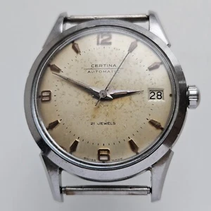 Vintage Certina Pie Pan Automatic Circa 1950s Cal. 28-451 Ref. 28501-1 MINT - Picture 1 of 12