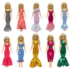 For 11.5" 1/6 Doll Clothes Outfits Accessories Fish Tail Long Dress Girls Toys