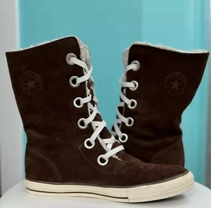 Converse Chuck Taylor Beverly Lace Up Xhi Sherpa Boots Women's Size 6 - Picture 1 of 11