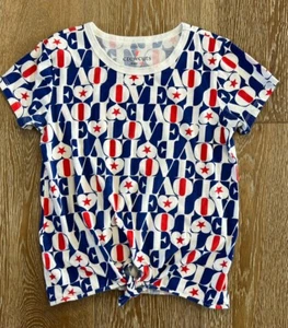 Crewcuts JCrew Girls Red White And Blue 4th Of July T-Shirt Size 12 VGUC - Picture 1 of 3
